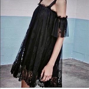 Alexis Intermix Lace off the shoulder dress